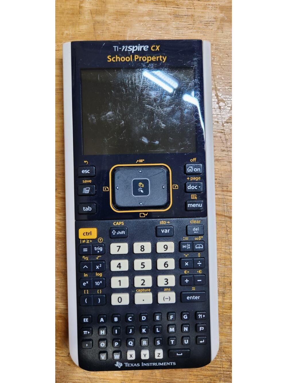 Texas Instruments TI-Nspire CX Graphing‎ Calculator Yellow Untested